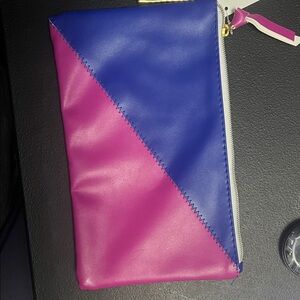 Stylish Pink and Blue Women's Clutch with card holder